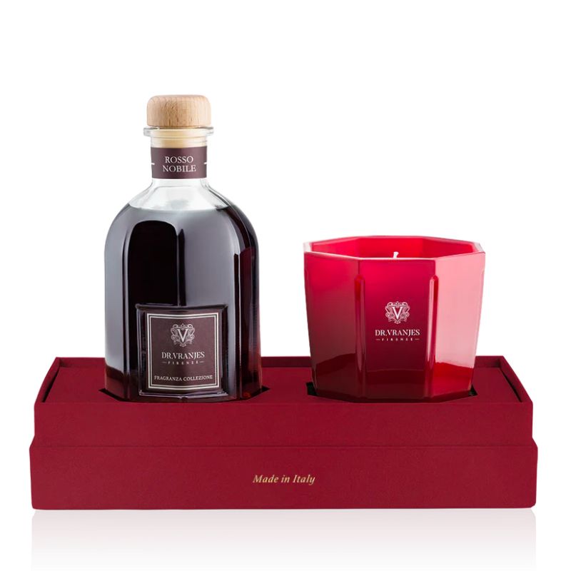 Dr. Vranjes Special Edition Rosso Nobile Diffuser and Candle Set